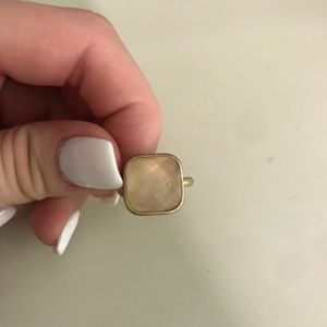 Pink and gold ring